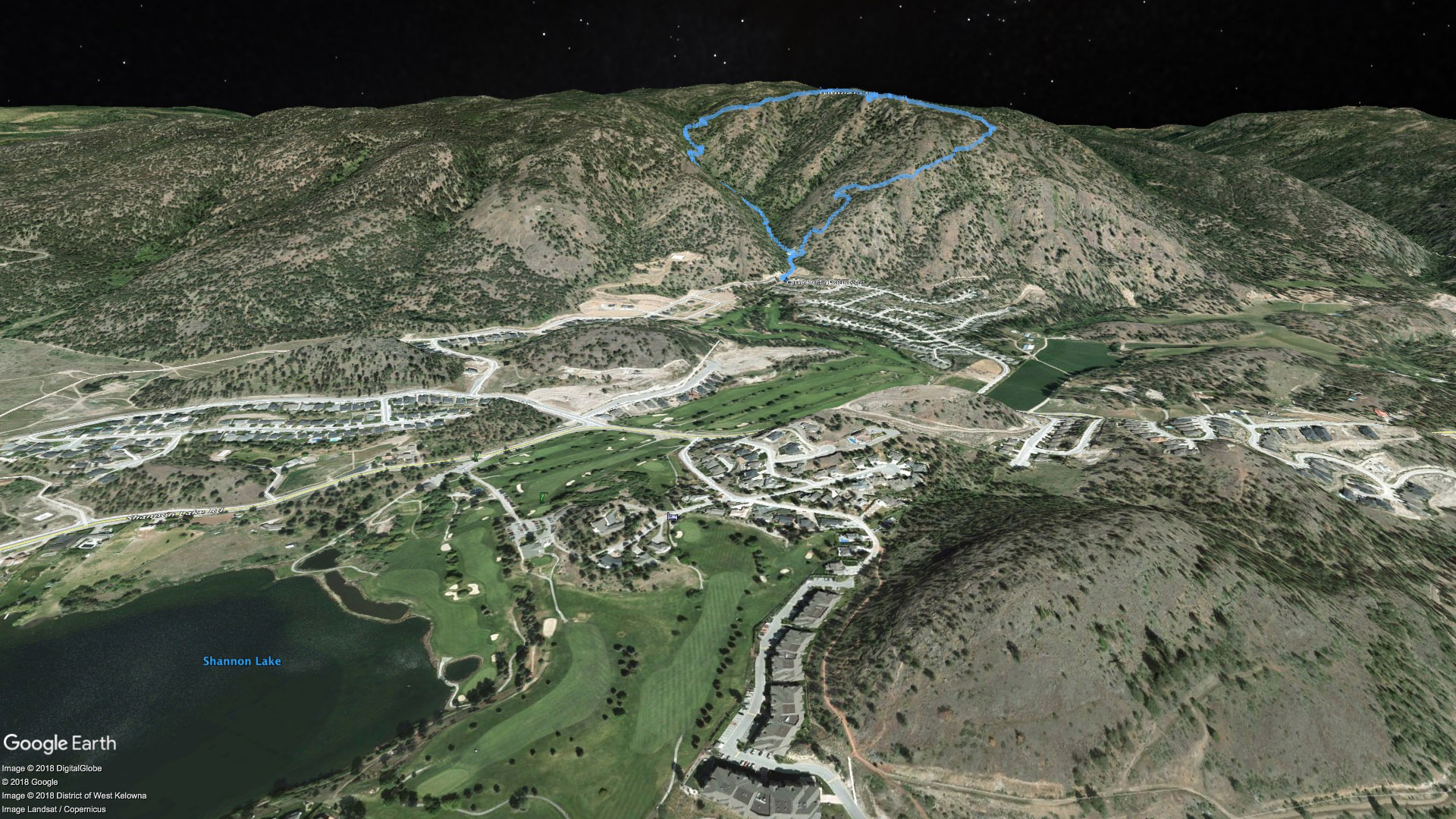 Carrot Mountain Hike Route