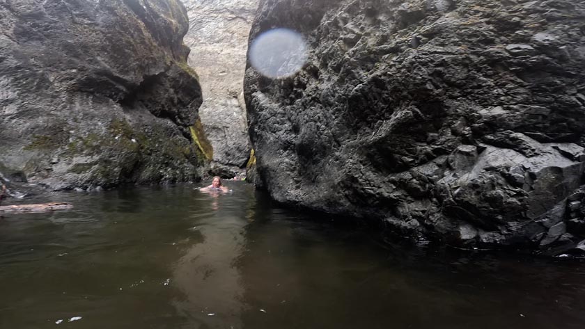 Bear Creek Falls swim in